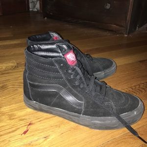 Black Suede Vans Skate Highs
